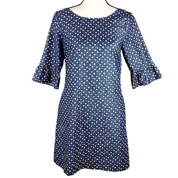 Modcloth Floral Print Prairie Dress Size Small - Picture 1 of 14
